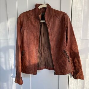 Marc New York Brown Leather Jacket